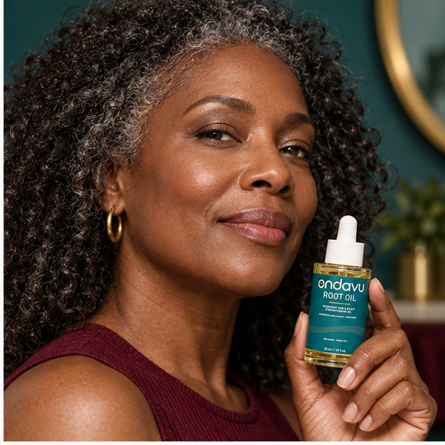 ONDAVU Root Oil 30 ml bottle and branded box
