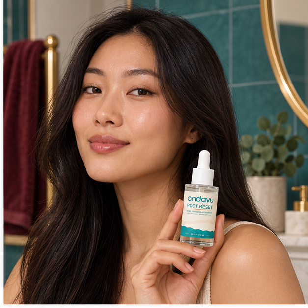 ONDAVU Root Reset 30 ml bottle and branded box