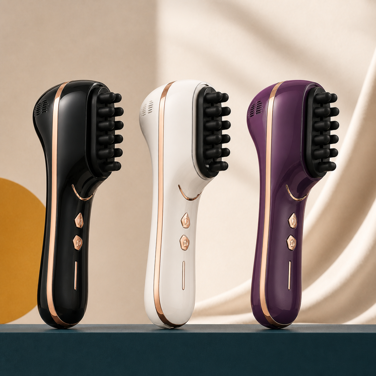 ONDAVU Root Pulse in black, white and plum